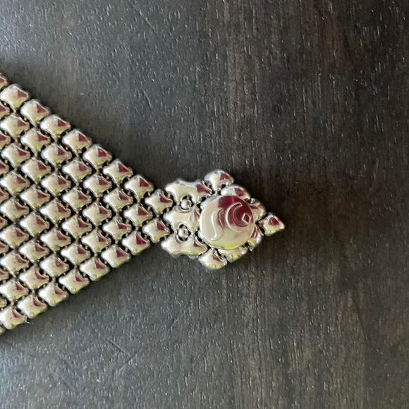 Sergio Gutierrez Silver and Grey Liquid chain bead Bracelet - Picture 2 of 8